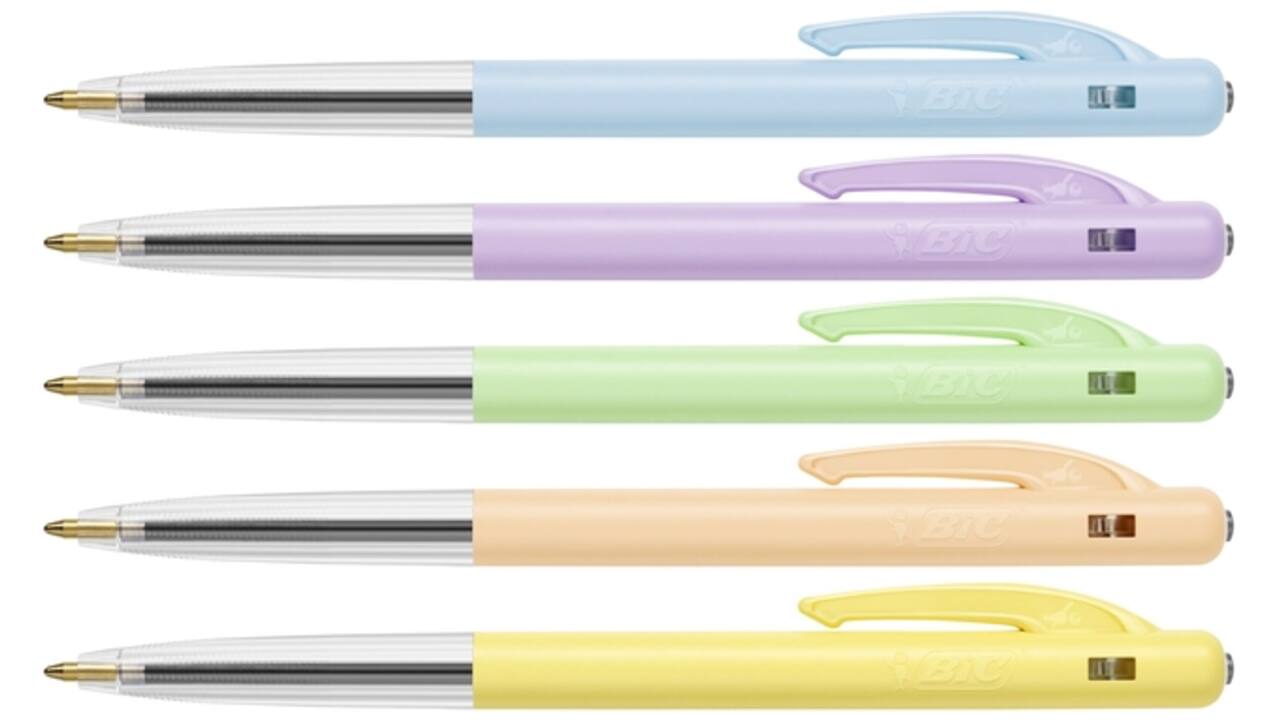 Balpen Bic M10 medium pastel assorti 8+2 gratis