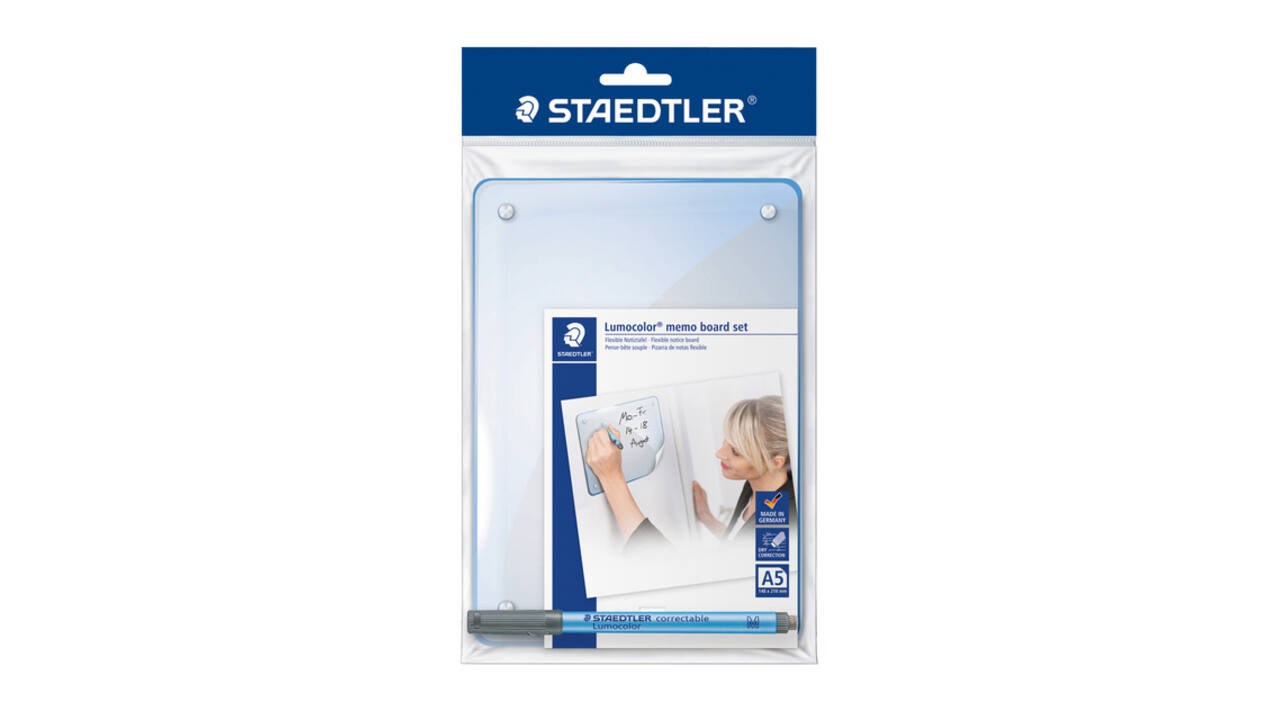 Whiteboard Staedtler Lumocolor memo A5 met pen 305
