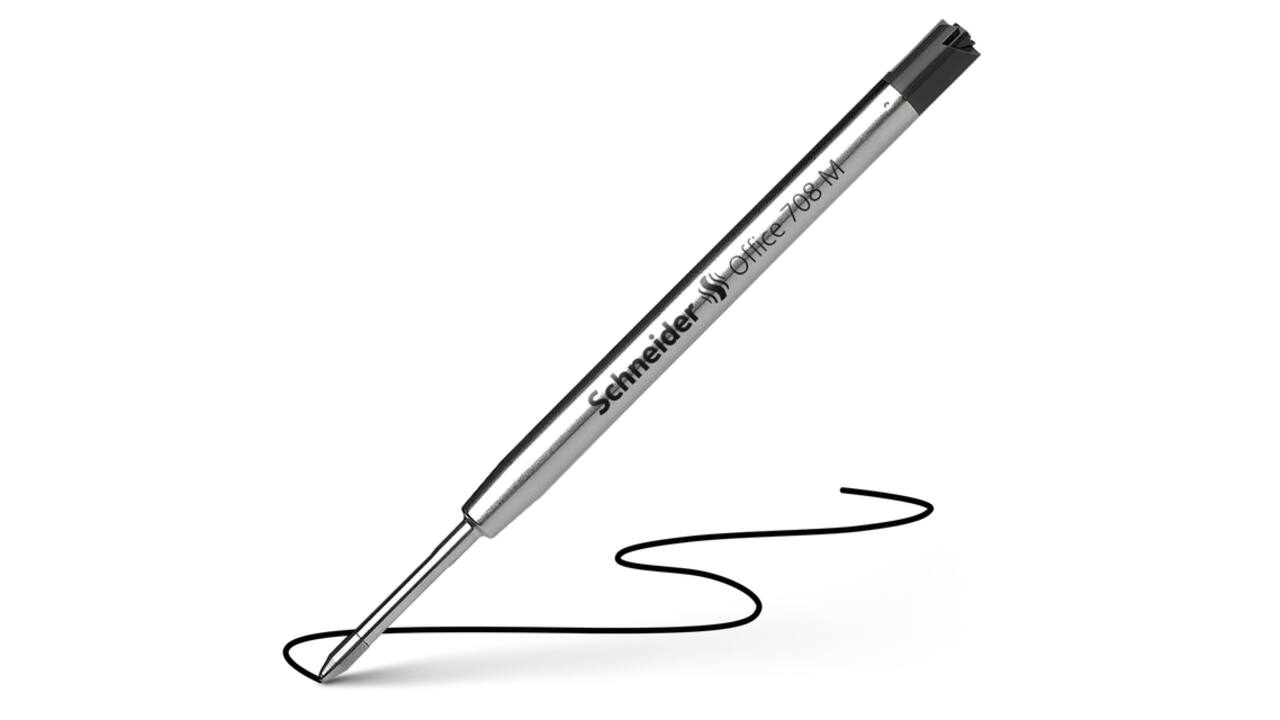 Balpenvulling Schneider 7081 Jumbo tbv Parker medium zwart