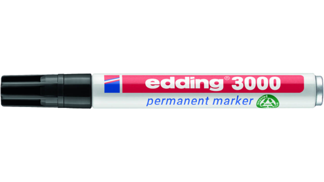 Viltstift edding 3000 rond 1.5-3mm zwart