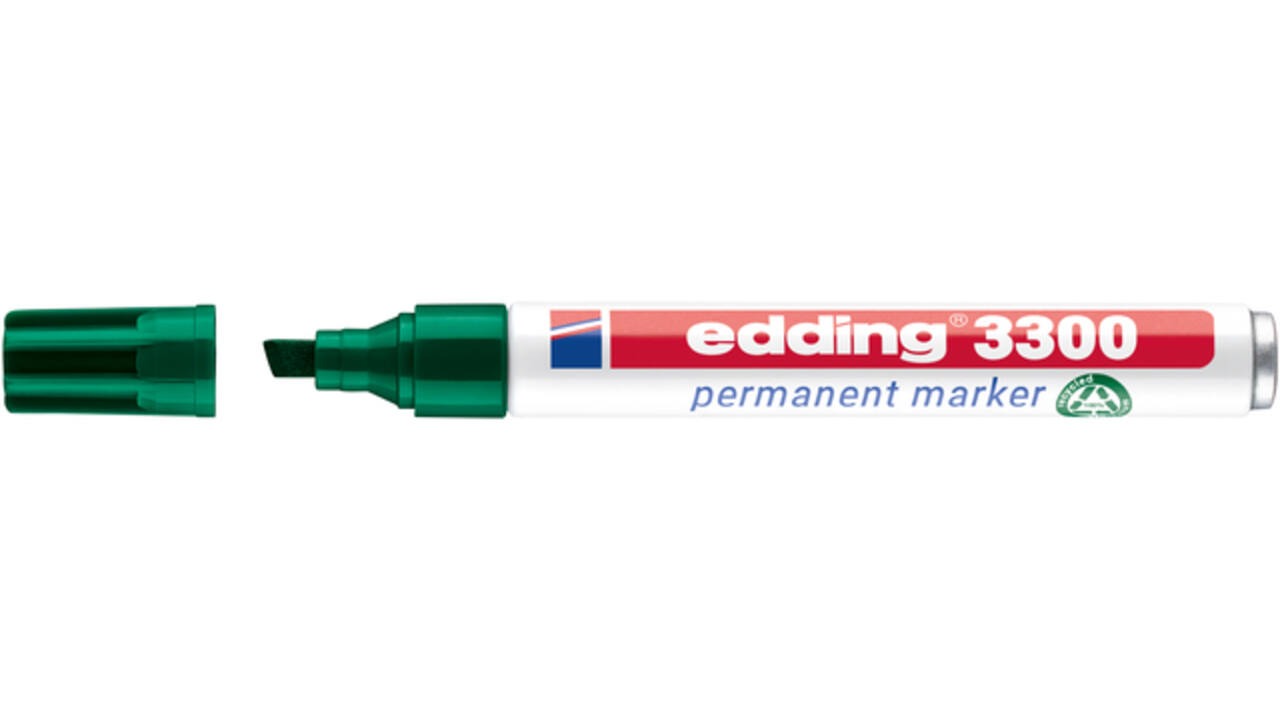 Viltstift edding 3300 schuin 1-5mm groen