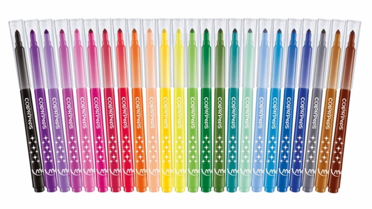 Viltstift Maped Color'Peps Long Life set á 24 kleuren