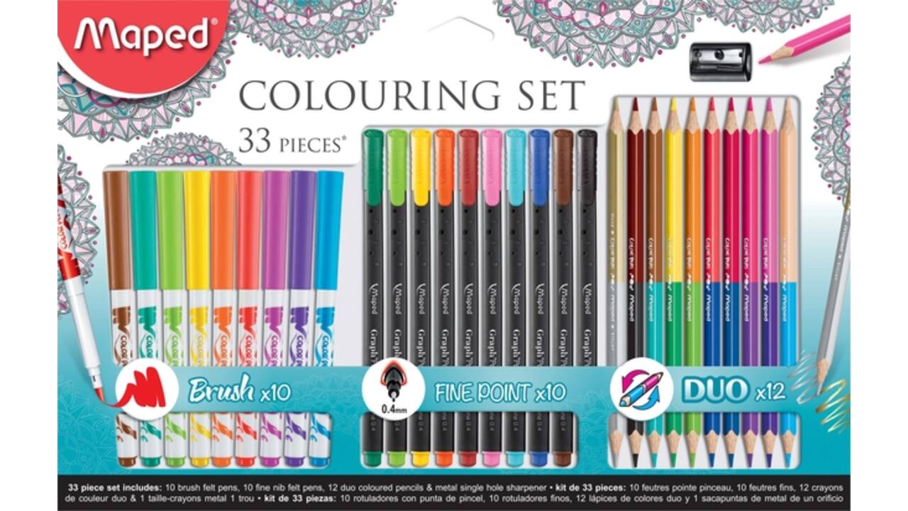 Tekenset Maped Graph'Peps 33-delig assorti