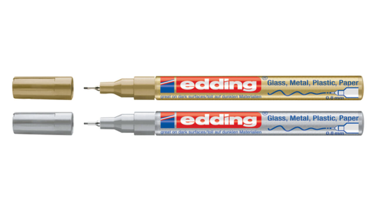 Paintmarker edding 780 op oliebasis 0.8mm goud