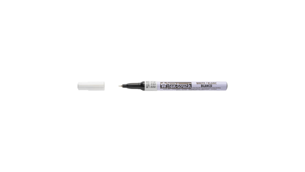Viltstift Sakura Pen-touch extra fijn wit