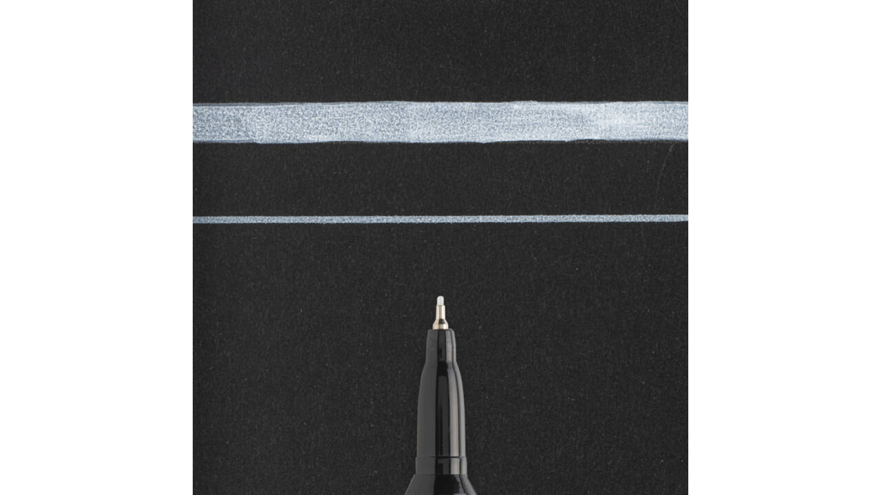 Viltstift Sakura Pen-touch extra fijn wit