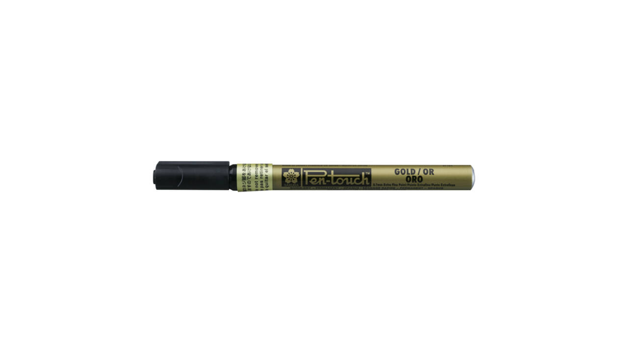 Viltstift Sakura Pen-touch extra fijn goud