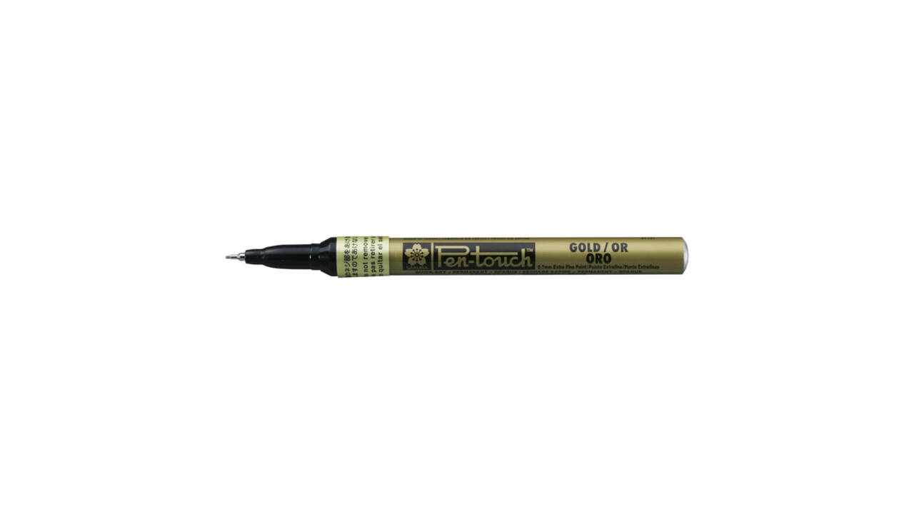 Viltstift Sakura Pen-touch extra fijn goud
