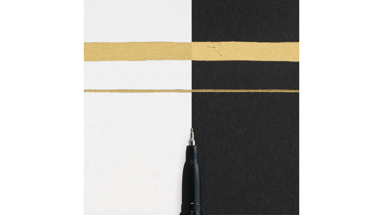 Viltstift Sakura Pen-touch extra fijn goud