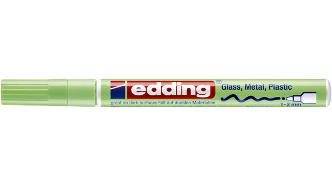 Paintmarker edding 751 op oliebasis 1-2mm pastel groen