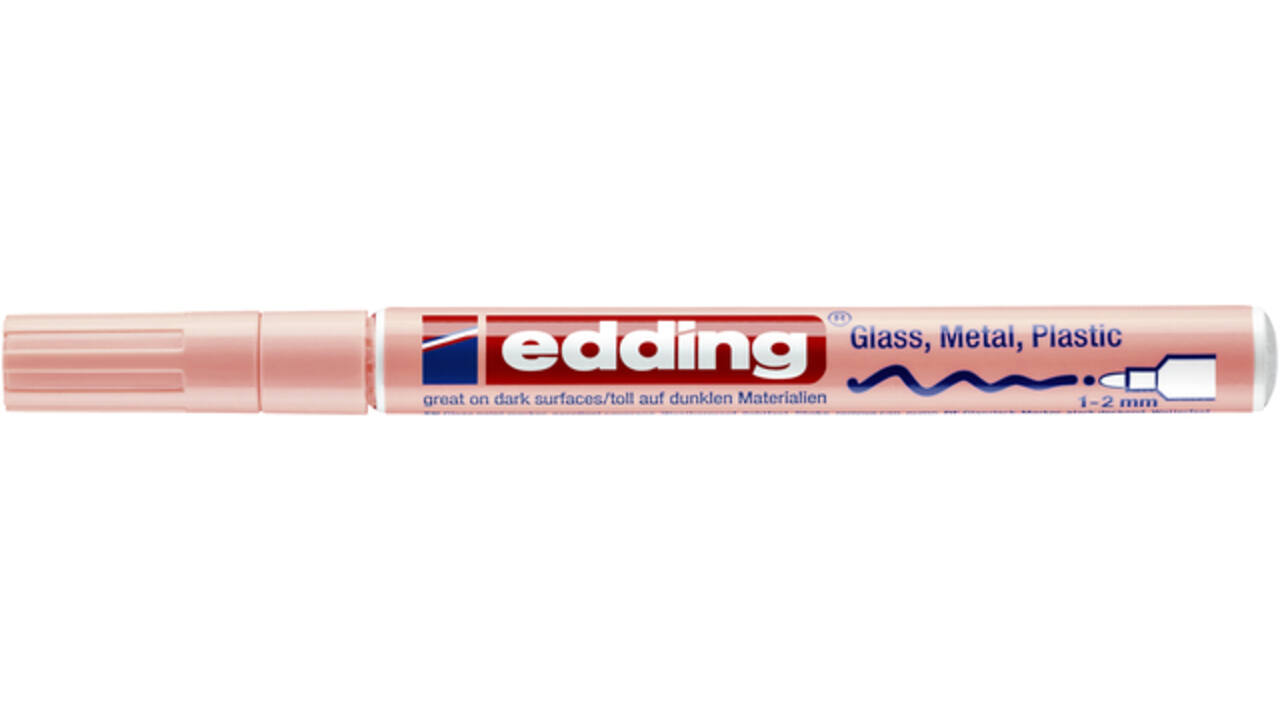 Paintmarker edding 751 op oliebasis 1-2mm pastel roze
