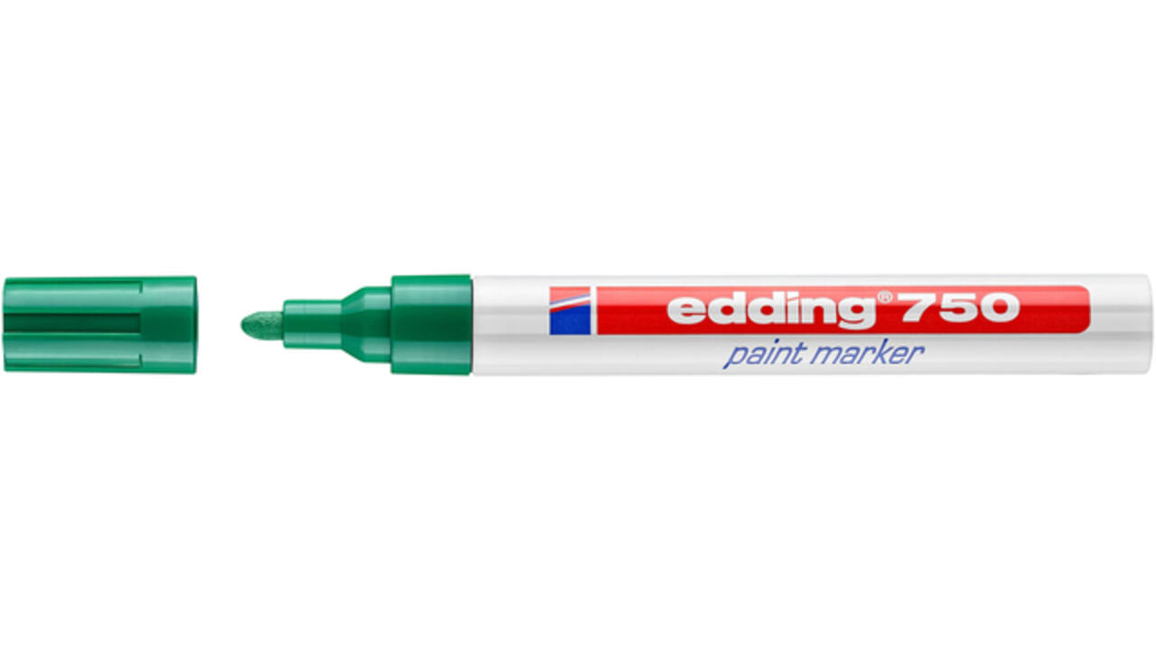 Paintmarker edding 750 op oliebasis 2-4mm groen