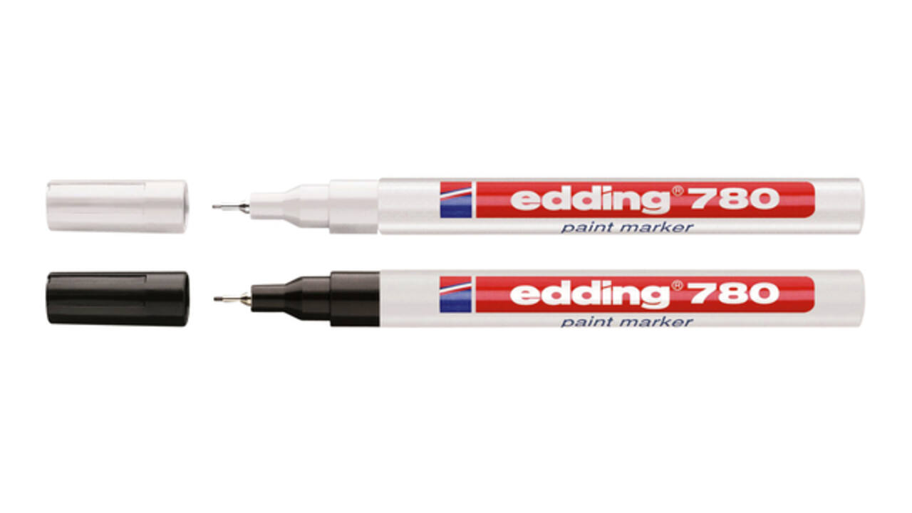 Paintmarker edding 780 op oliebasis 0.8mm wit