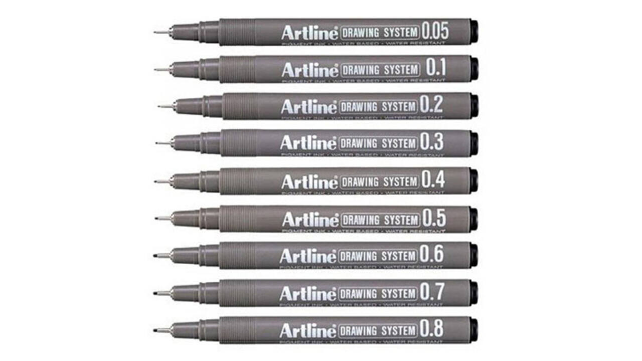 Fineliner Artline technisch 0.4mm zwart