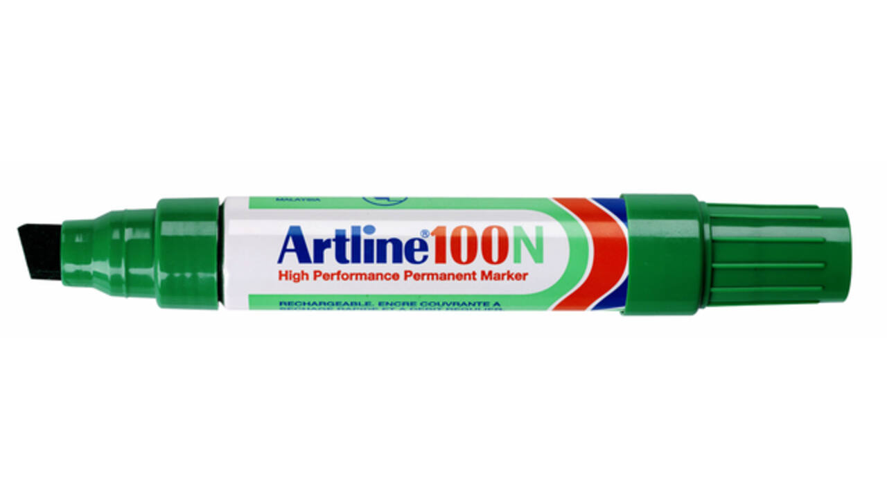 Viltstift Artline 100 schuin 7.5-12mm groen