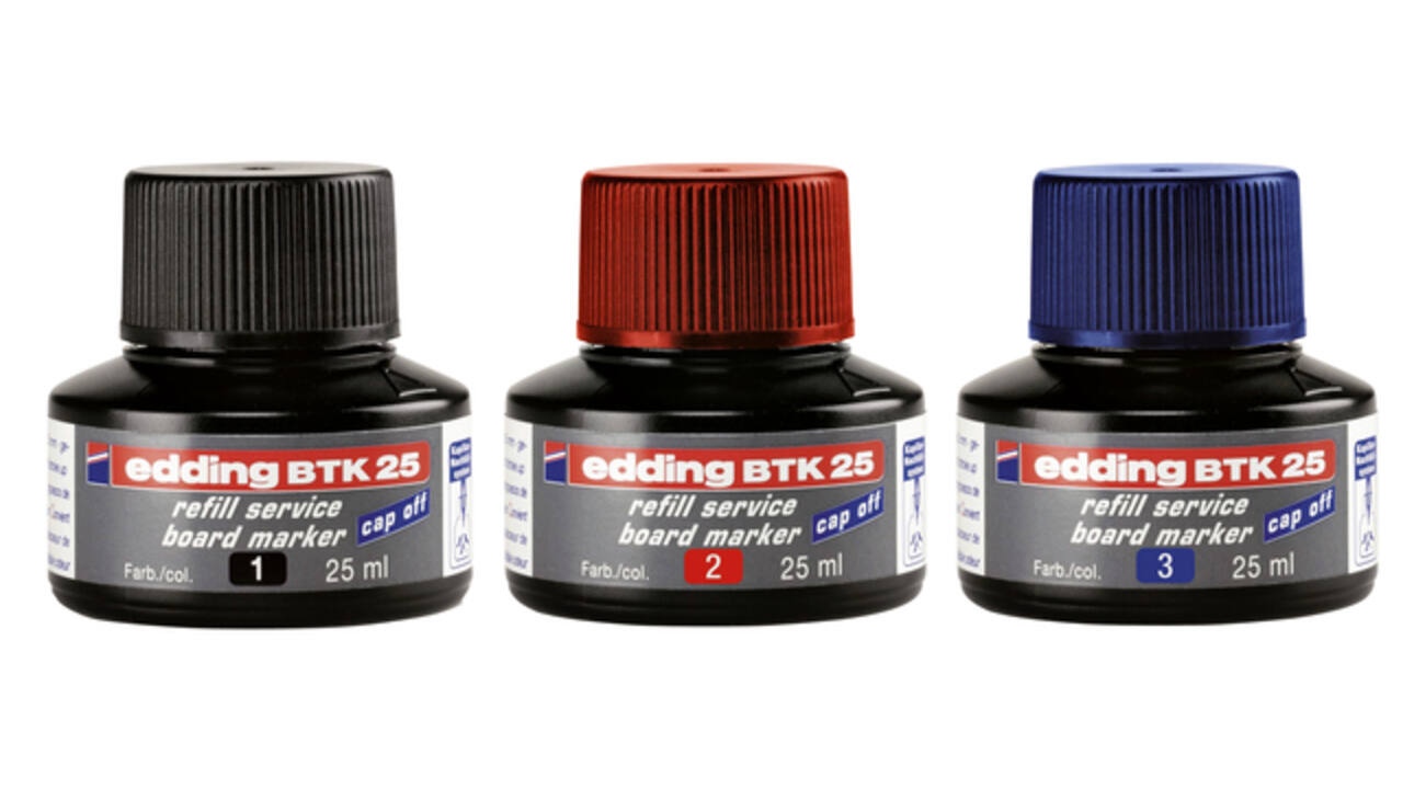 Viltstiftinkt edding BTK25 voor whiteboard rood