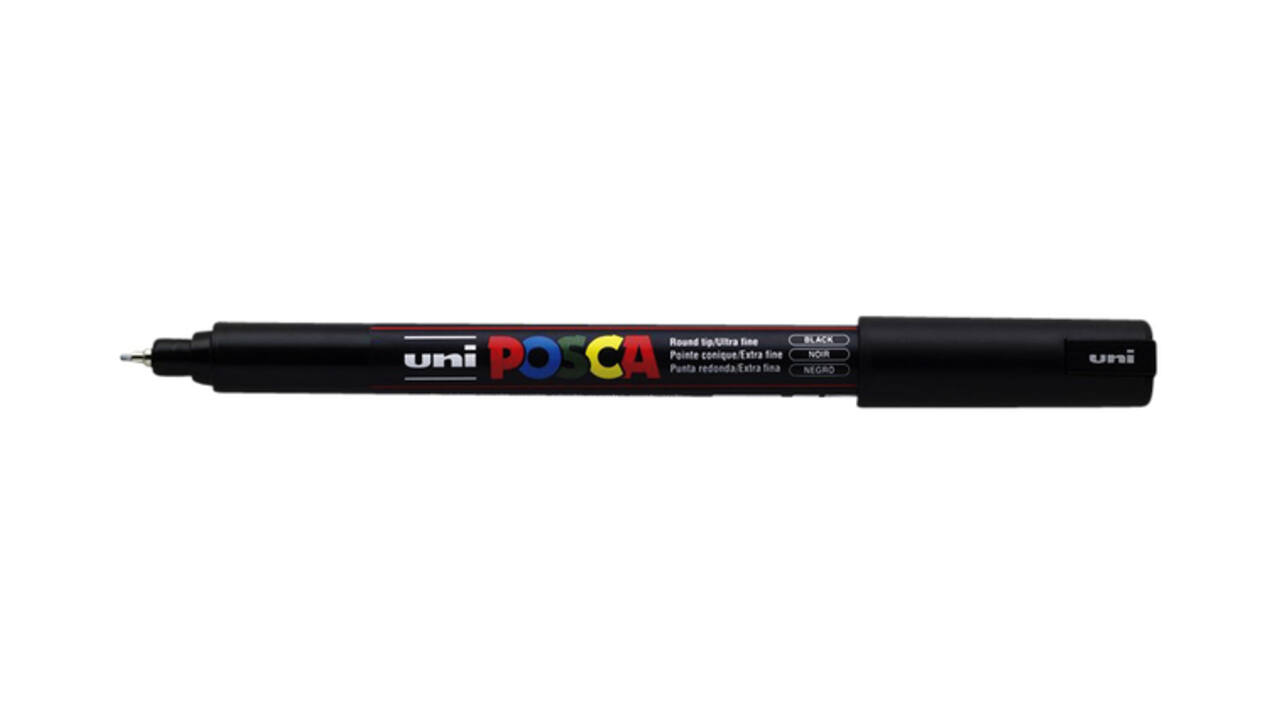 Paintmarker Uni POSCA PC1MR extra fijn zwart