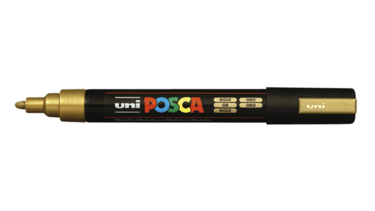 Paintmarker Uni POSCA PC5M medium goud