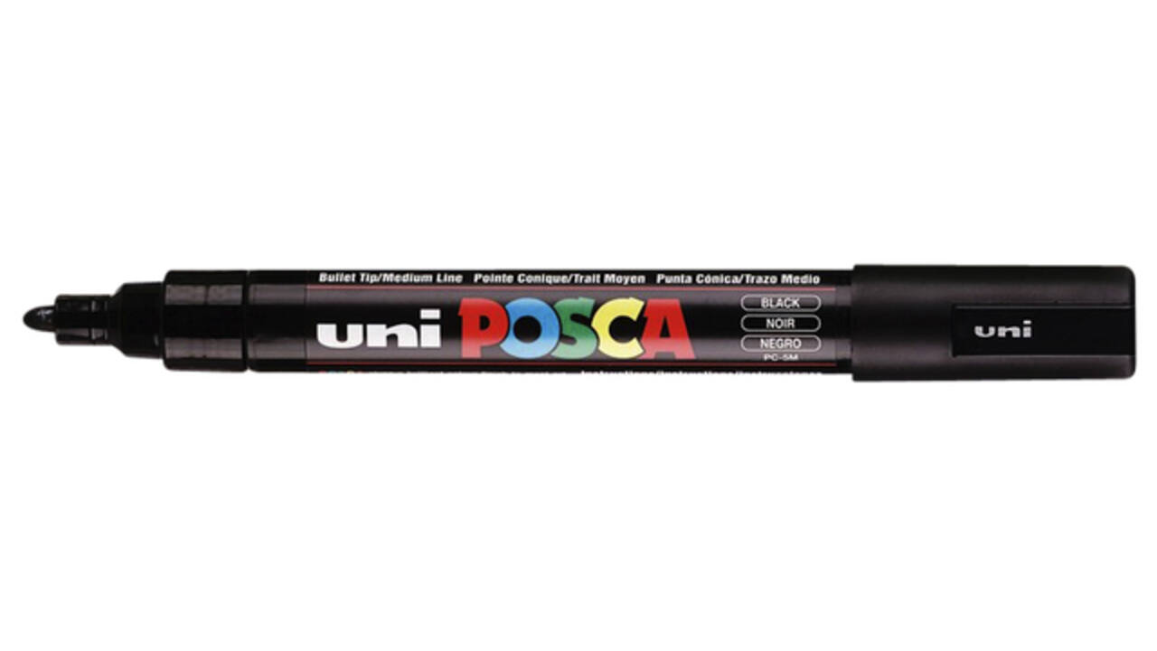 Paintmarker Uni POSCA PC5M medium zwart