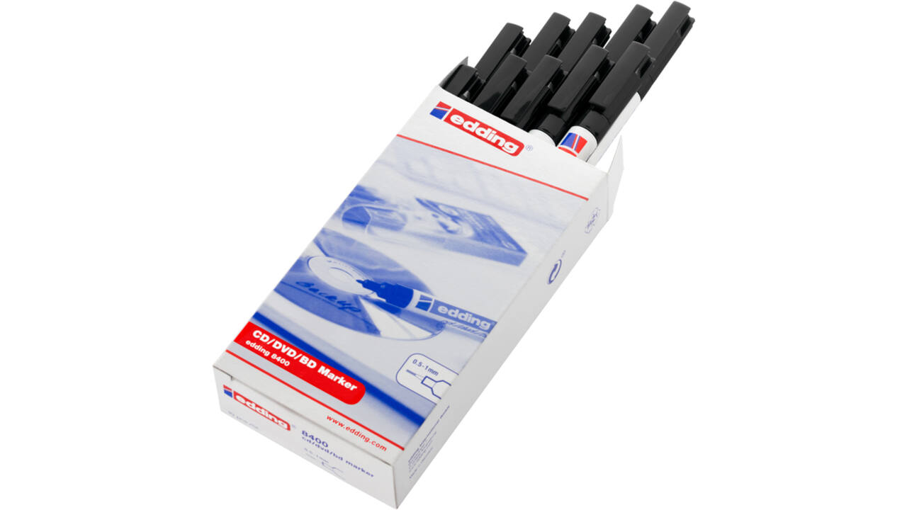 Cd marker edding 8400 rond 0.5-1.0mm assorti 4 stuks