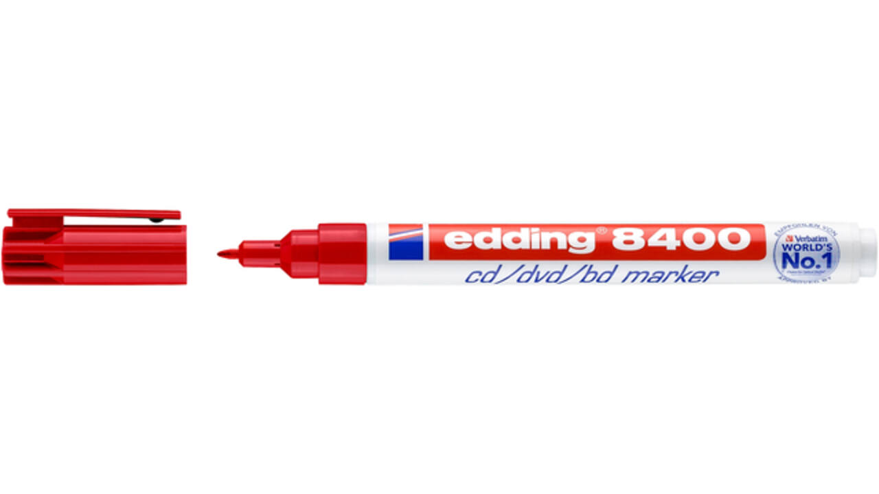 Cd marker edding 8400 rond 0.5-1.0mm rood