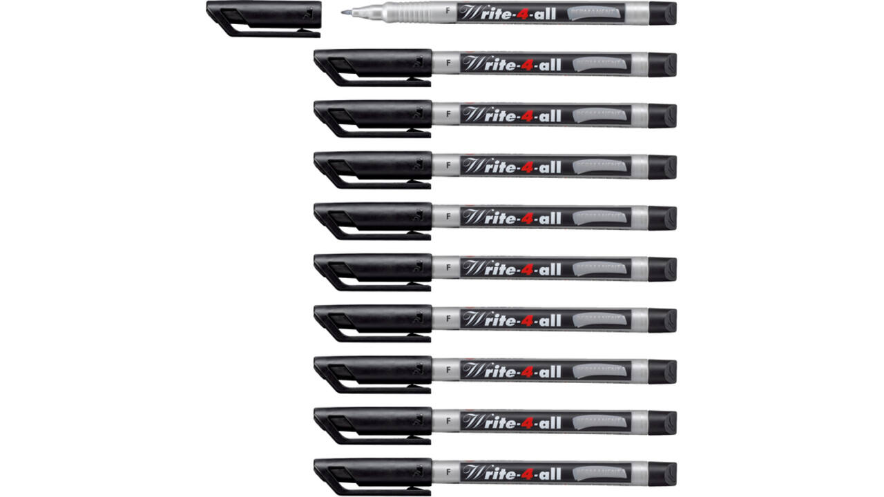 Viltstift STABILO Write-4-All 156/46 fijn zwart