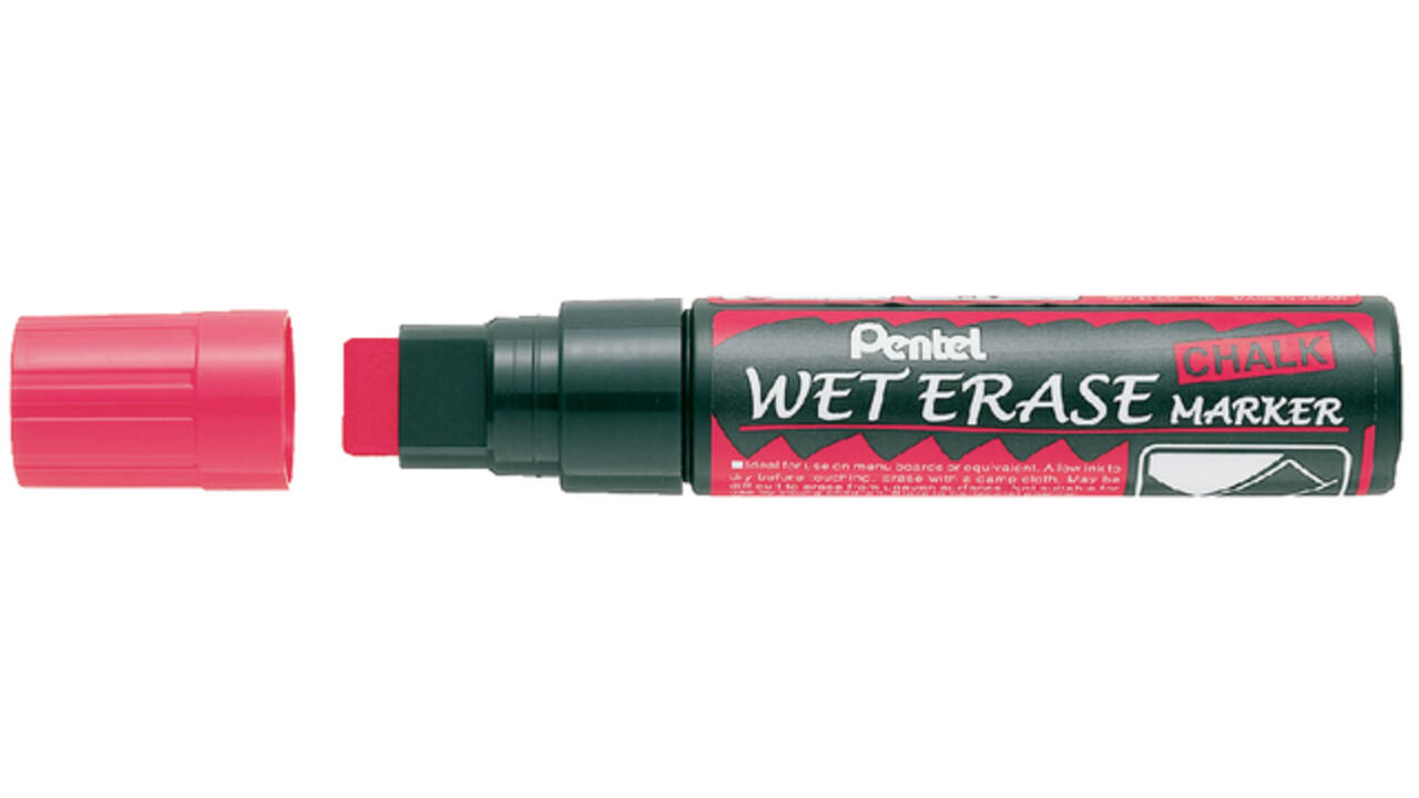 Krijtstift pentel smw56 8-16mm rood