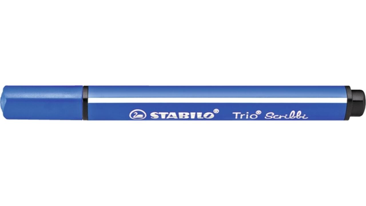 Viltstift STABILO Trio Scribbi 368/8 assorti etui à 8 stuks