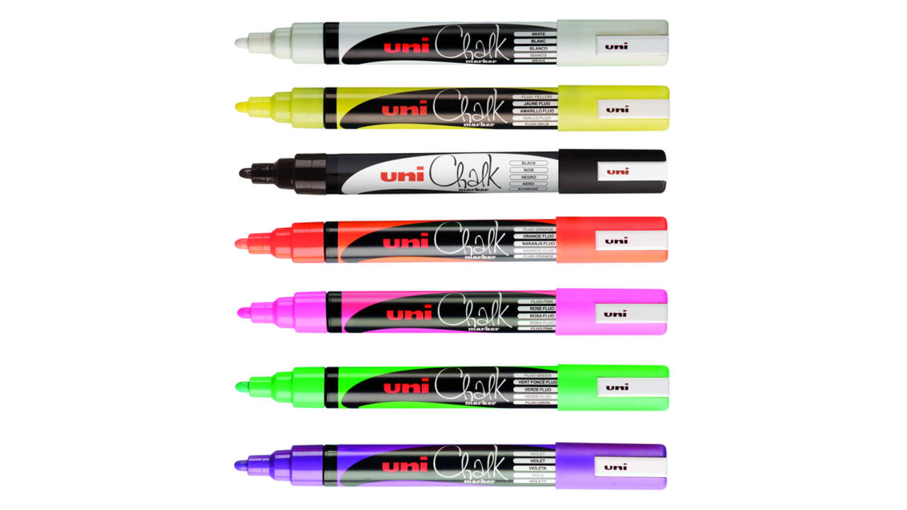 Krijtstift Uni-ball chalk rond 1.8-2.5mm wit