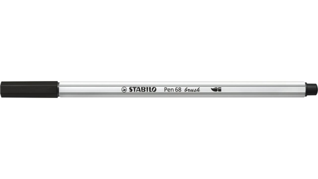Brushstift STABILO Pen 568/46 zwart