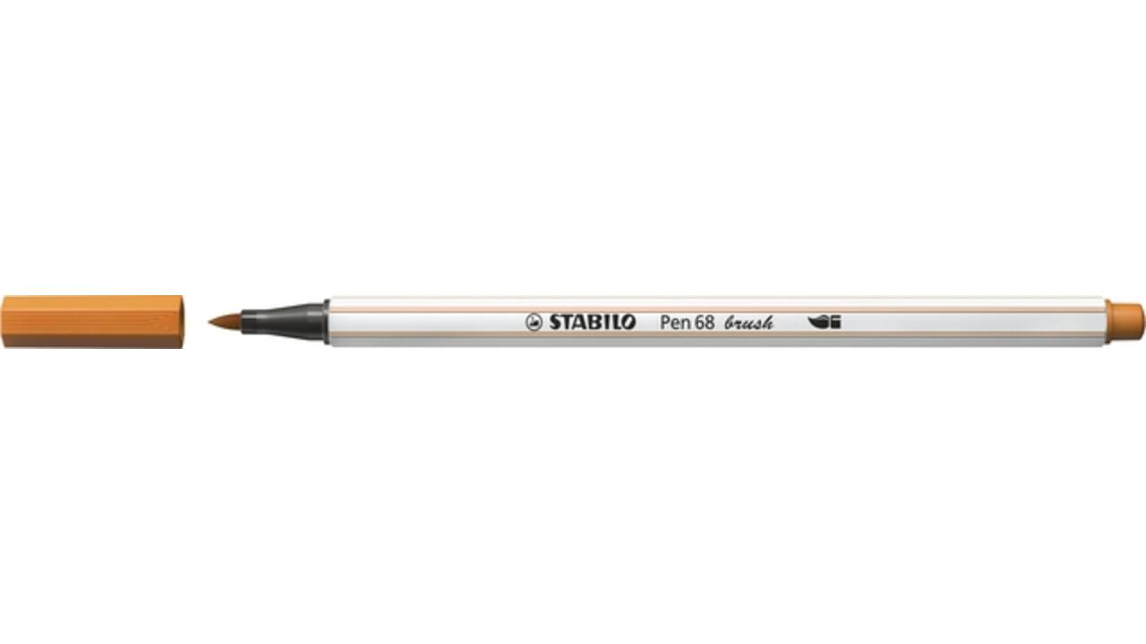 Brushstift STABILO Pen 568/89 donker oker