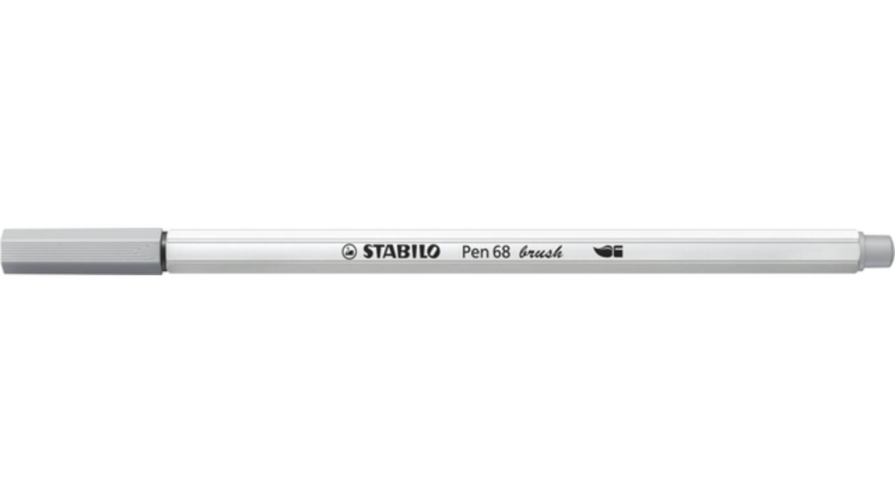 Brushstift STABILO Pen 568/95 koudgrijs