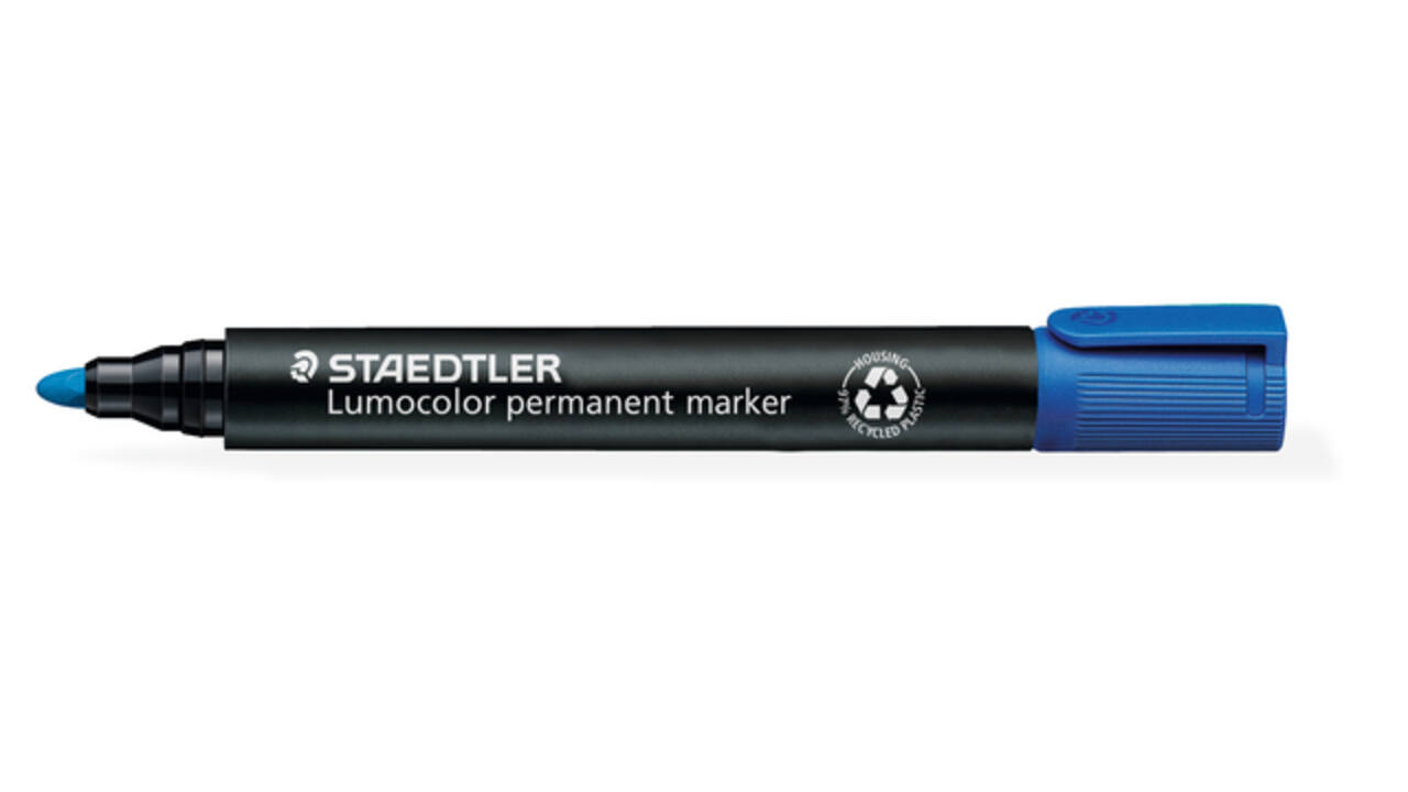 Viltstift Staedtler 352 rond blauw blauw