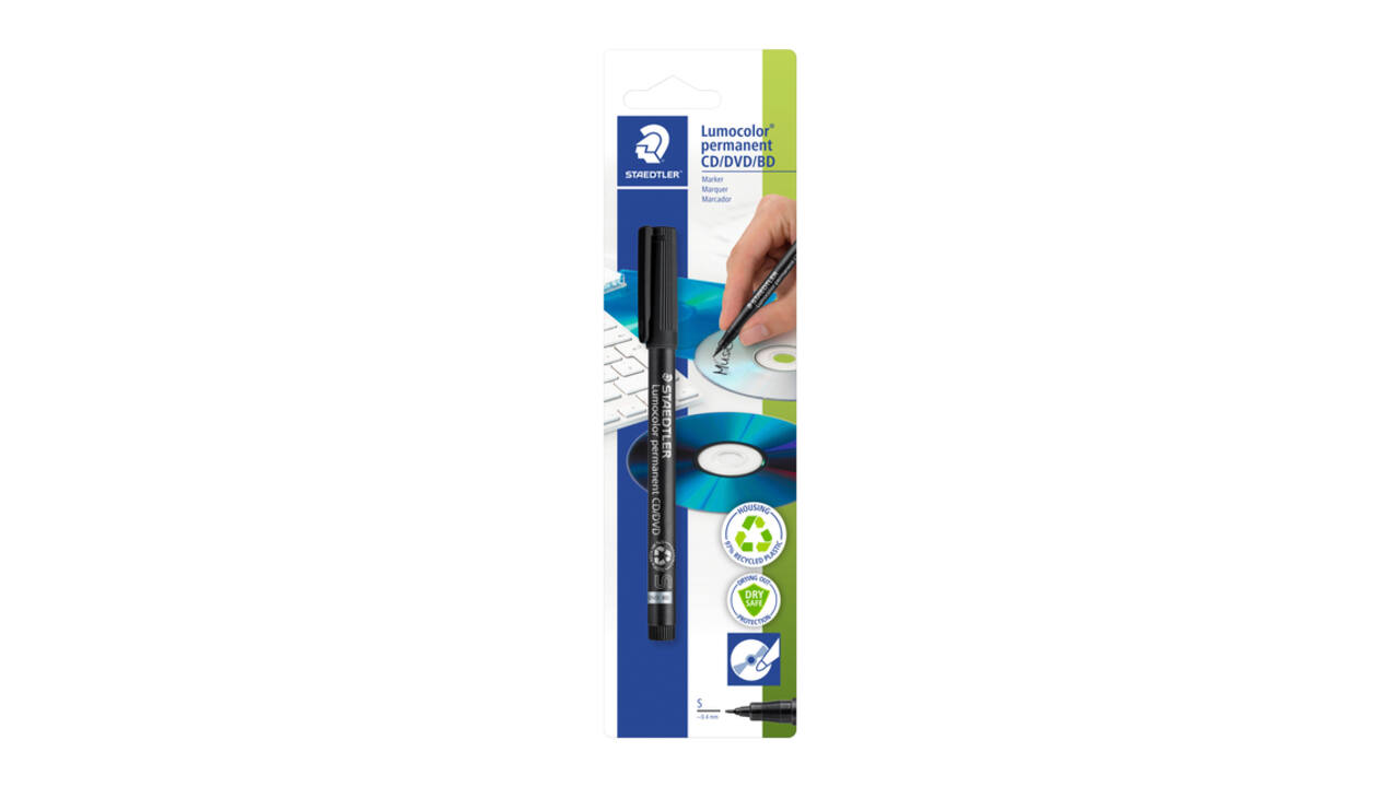 Cd marker Staedtler zwart 0.4mm