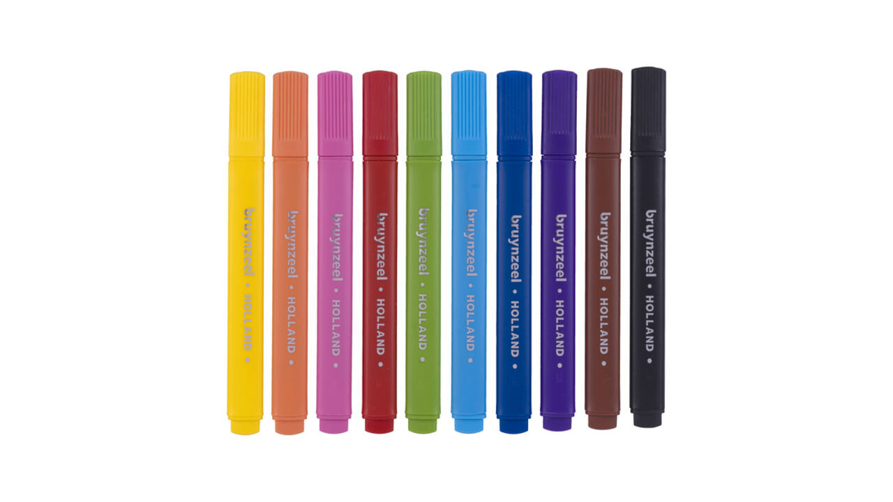 Viltstift Bruynzeel Kids Triple assorti 10 stuks