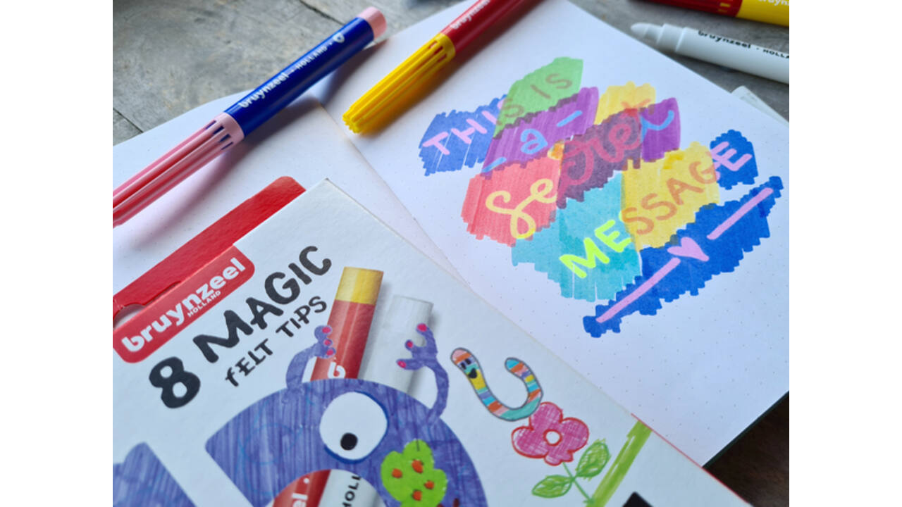 Viltstift Bruynzeel Kids Magic assorti 8 stuks