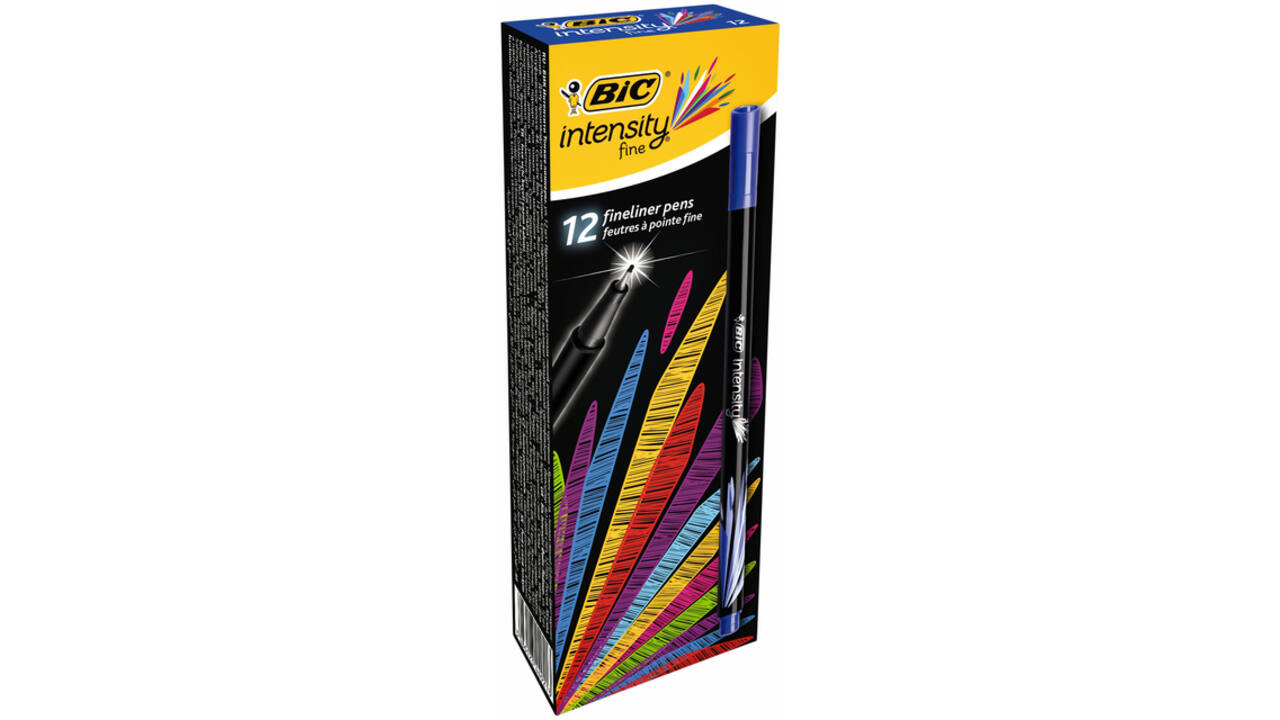 Fineliner Bic Intensity fijn blauw