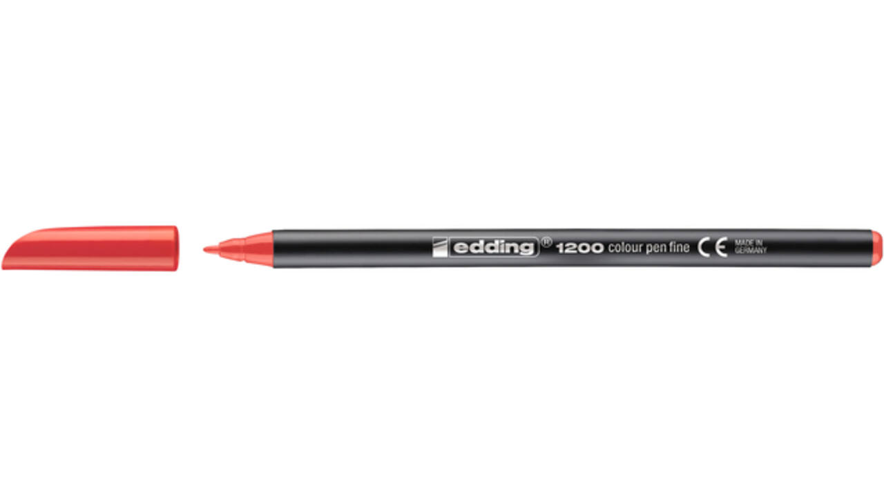 Fineliner edding 1200 002 fijn rood