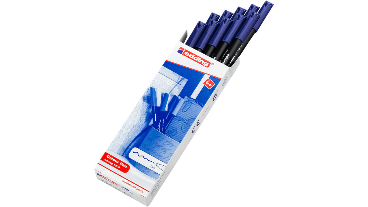 Fineliner edding 1200 003 fijn blauw