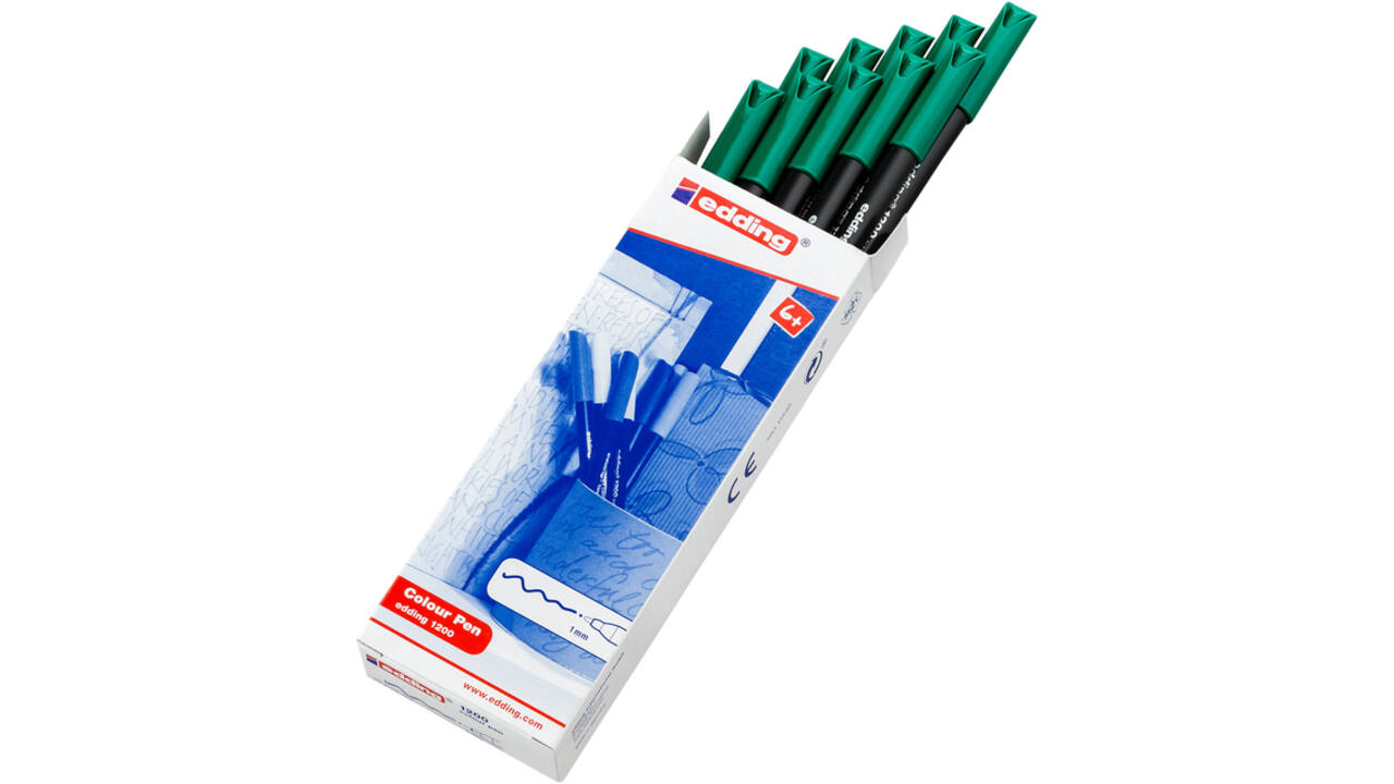 Fineliner edding 1200 004 fijn groen