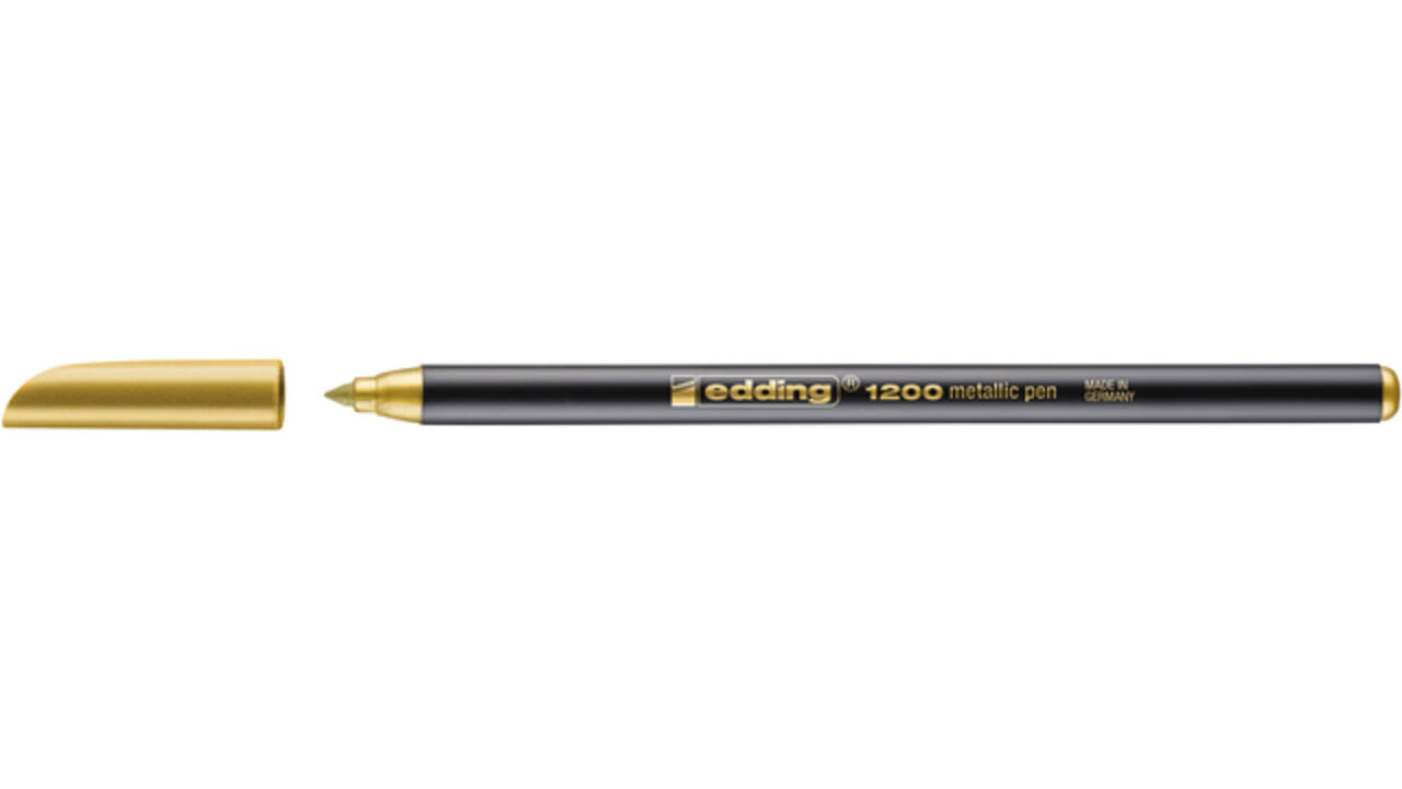 Fineliner edding 1200 053-054 fijn zilver en goud blister à 2 stuks