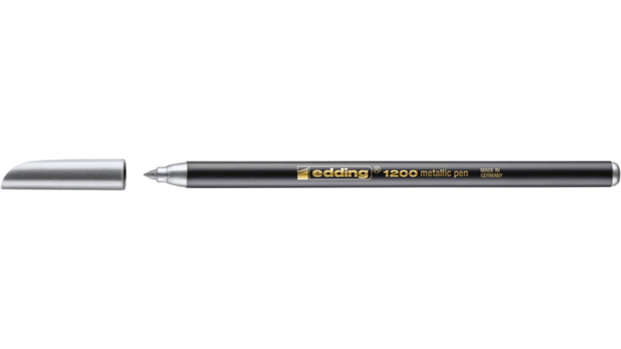 Fineliner edding 1200 053-054 fijn zilver en goud blister à 2 stuks