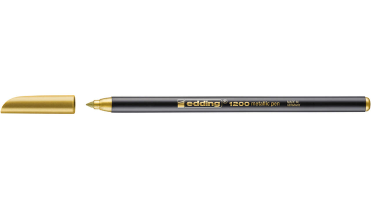 Fineliner edding 1200 053 fijn metallic goud