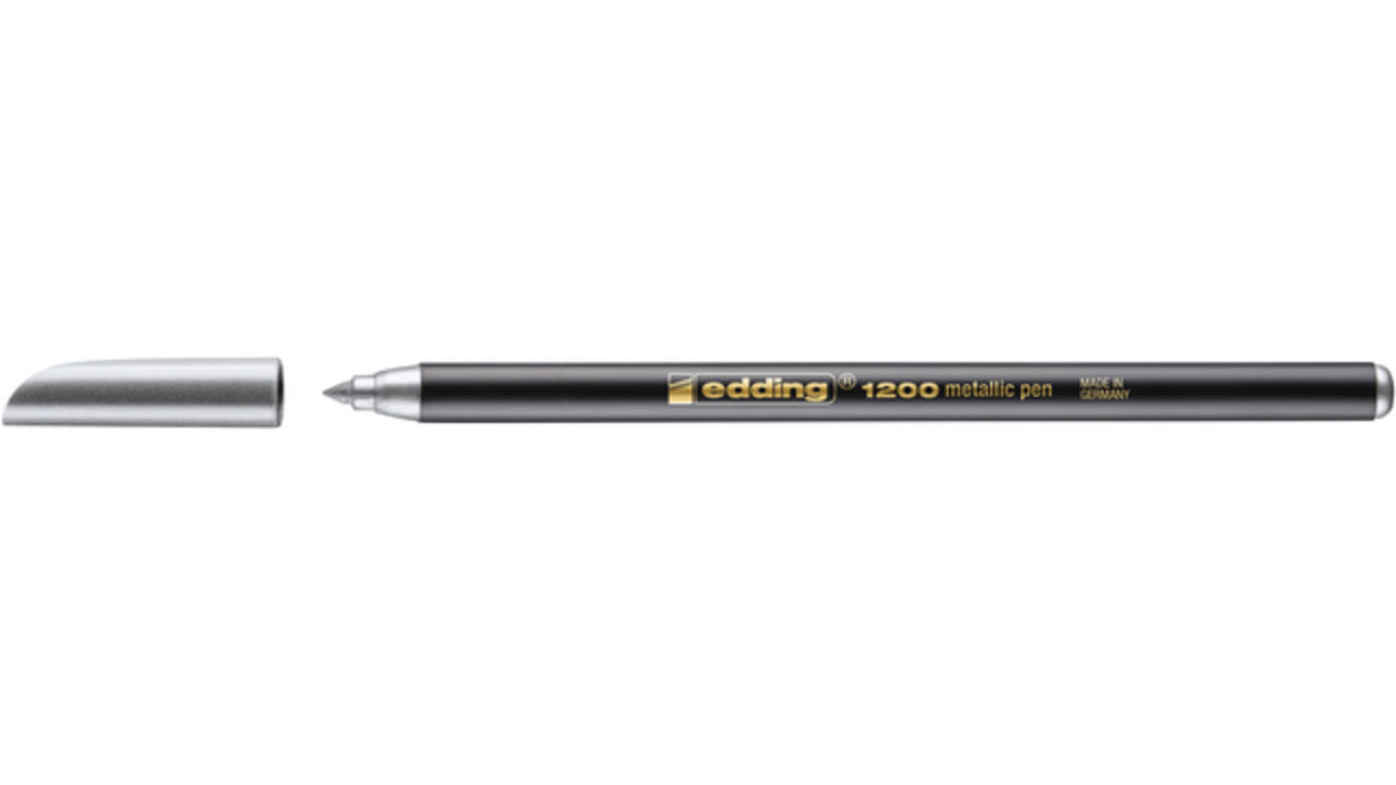 Fineliner edding 1200 054 fijn metallic zilver