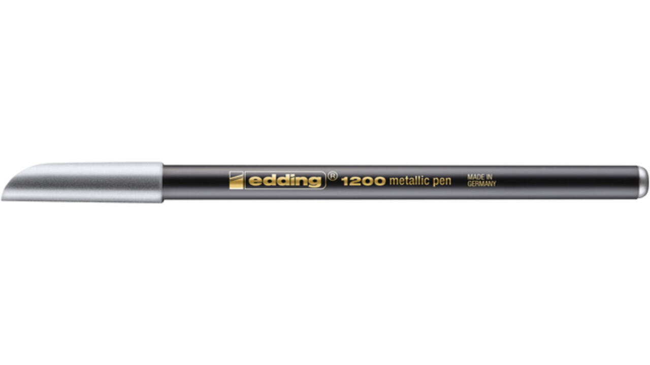 Fineliner edding 1200 054 fijn metallic zilver