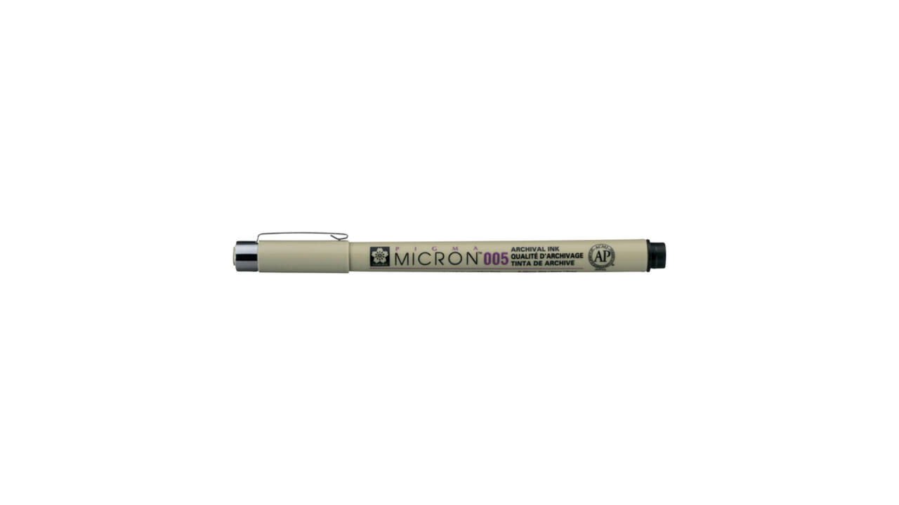 Fineliner Sakura Pigma Micron 005 0.2mm zwart
