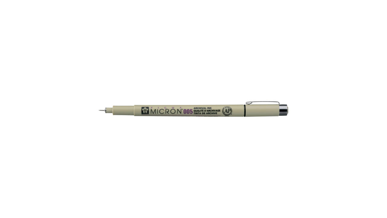 Fineliner Sakura Pigma Micron 005 0.2mm zwart