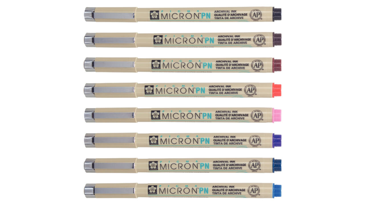 Fineliner Sakura Pigma Micron 0.4mm blister à 8 stuks assorti