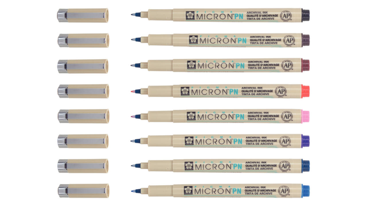 Fineliner Sakura Pigma Micron 0.4mm blister à 8 stuks assorti