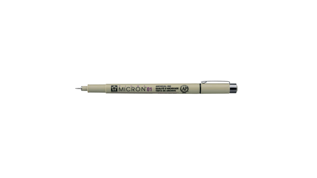 Fineliner Sakura Pigma Micron 01 0.25mm zwart